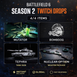 🎮 BATTLEFIELD 6 - TWITCH DROPS  4/4 Items - SKINS & WEAPONS PACKAGE⚡