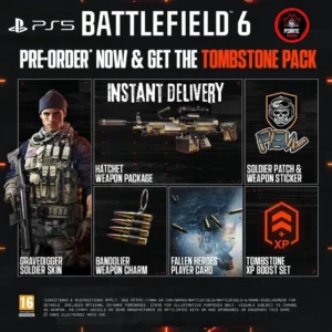Battlefield 6 - Pre Order Bonus (Tombstone Pack) DLC ONLY PS5 *CODE* (UK/EU)